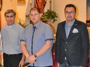 Padre Tonino Tricomi, Massimo Manganaro e Gioacchino Aveni 14 06 14