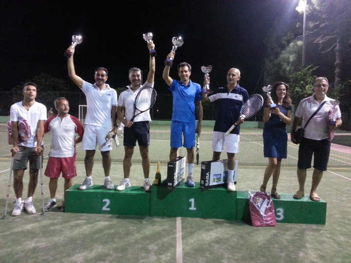 la premiazione del torneo alkantara cup di tennis 29 07 14