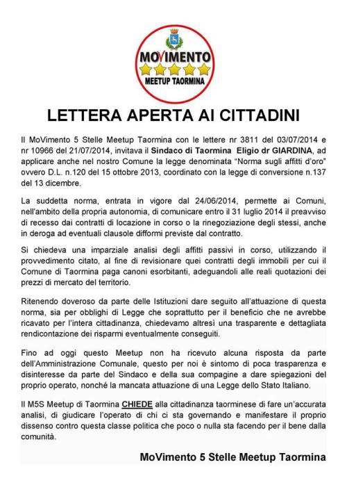 cinque stelle 13 08 14