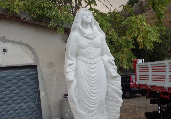 la statua della madonna della rocca del mare 19 09 14