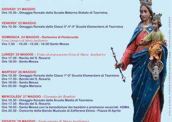 Taormina. Festa di Maria Ausiliatrice: il programma religioso