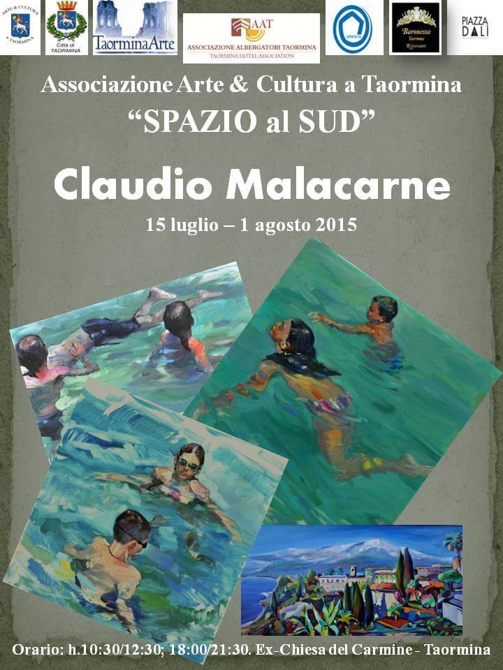 Taormina. “Spazio al Sud”. Mostra d’arte di Claudio Malacarne: il 15 luglio inaugurazione nell’ex Chiesa del Carmine