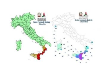 Zona jonica. Allerta meteo: codice rosso anche per lunedì 2 novembre