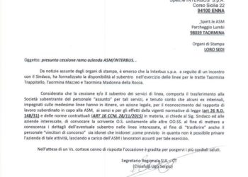 Taormina. Il Sindacato Unitario Lavoratori interviene sulla vicenda Asm-Interbus