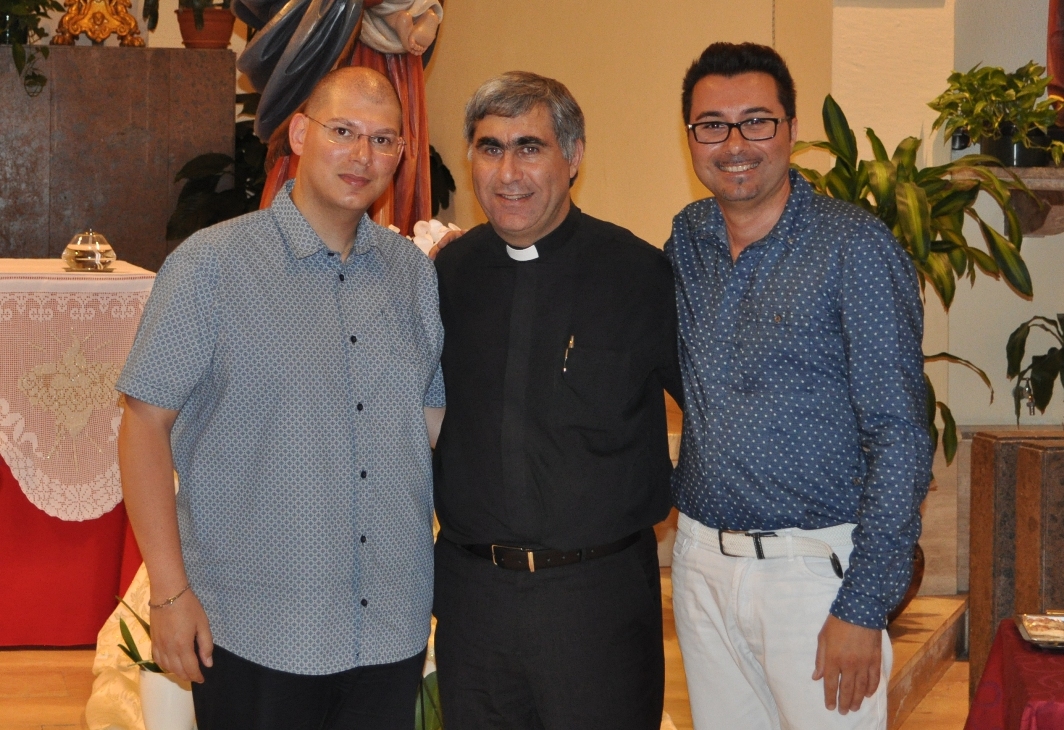 Massimo Manganaro, Padre Tonino Tricomi e Gioacchino Aveni 