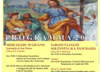 Taormina. Festa di S. Pancrazio: il programma completo