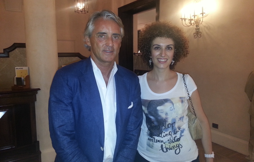 Roberto Mancini e Barbara Pasquale al Grand Hotel Timeo di Taormina 