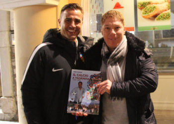 Taormina. Fabio Cannavaro a passeggio sul Corso Umberto