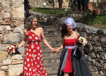 Taormina. Prima unione civile tra due donne (Tea e Tania) celebrata alla Fondazione “Mazzullo”