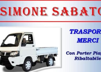 Taormina. “Ditta Simone Sabato”: trasporti con Porter Piaggio ribaltabile
