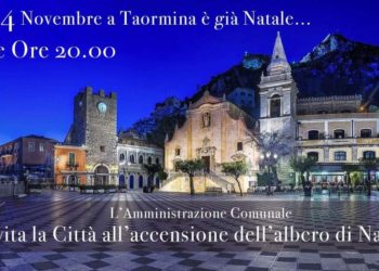 Taormina. Sabato 24 novembre (ore 20) accensione dell’albero di Natale in Piazza IX Aprile