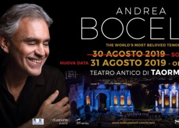 Taormina. Andrea Bocelli raddoppia: al Teatro Antico il 30 (sold out) e il 31 agosto