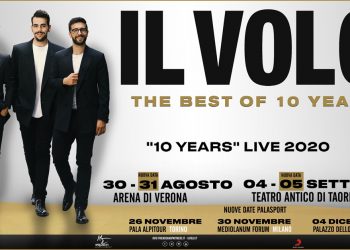 “Il Volo” raddoppia al Teatro Antico di Taormina: show il 4 e il 5 settembre 2020