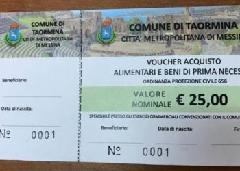Coronavirus. Taormina. Il sindaco: “Già distribuiti 467 buoni spesa a 48 famiglie per un totale di 11.675 euro”