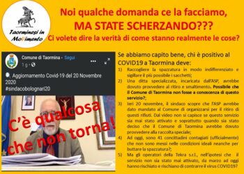 Bolognari: “Il post di Taorminesi in Movimento pieno di sciocchezze, con lo scopo di creare falso allarme”