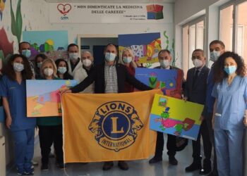 Lions club Taormina. Il presidente Cirasa dona alcune opere d’arte al Centro cardiologico pediatrico del Mediterraneo
