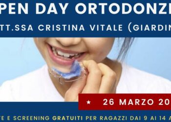 Studio dentistico Vitale di Giardini. “Open day ortodonzia”: il 26 marzo visite e screening gratuiti per i ragazzi dai 9 ai 14 anni