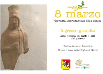 Parco Naxos Taormina. Mercoledì 8 marzo 2023 ingresso gratuito per tutte le donne