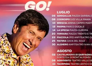 Gianni Morandi in concerto il 10 agosto 2023 al Teatro Antico di Taormina