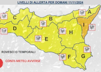 Zona jonica messinese. Allerta meteo arancione, l’11 novembre 2024 scuole chiuse in diversi Comuni