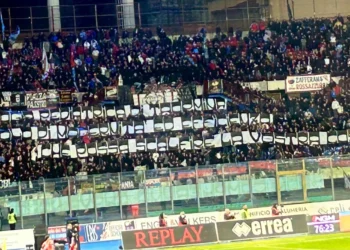 Striscione Catania Fc: “Ccpm Taormina simbolo di modernità ed efficienza che possa scalfire la vostra coscienza”
