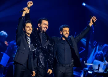 Il Volo il 26 gennaio 2025 a Messina. Oltre 30 gli elementi sul palco tra orchestra e band