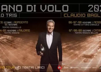 Claudio Baglioni tour 2025: a fine anno sei date a Messina e a Catania