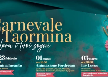 Taormina. Il programma del Carnevale 2025: carri allegorici, spettacoli e laboratori teatrali