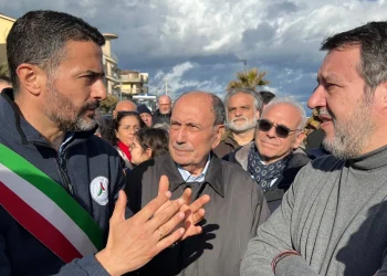 Ciclone “Harry”. Il ministro Matteo Salvini a Furci