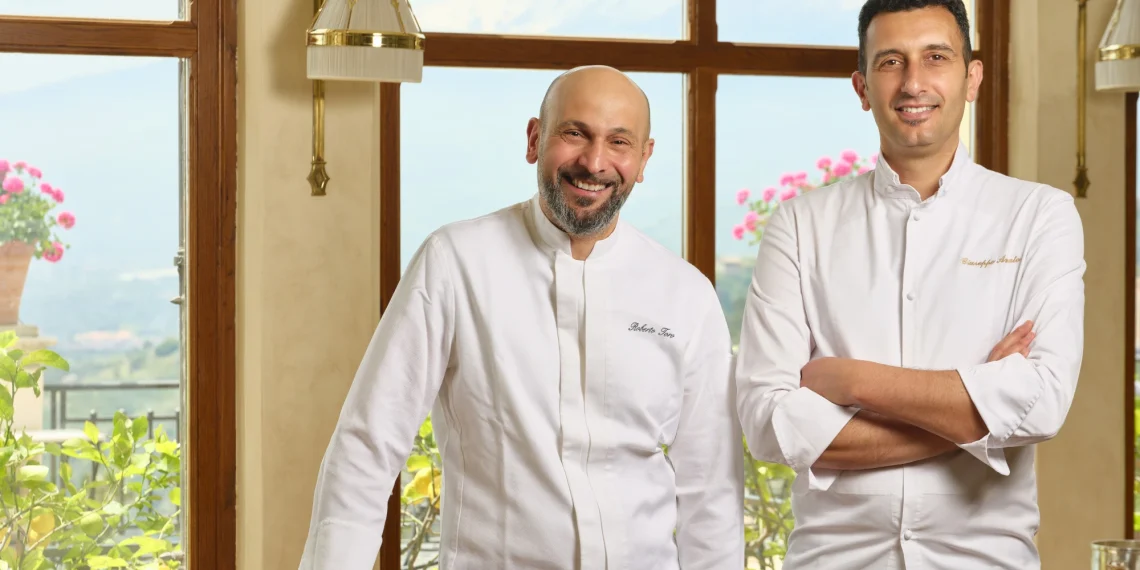 Taormina. Il Grand Hotel Timeo inaugura la stagione 2026. Lo chef Toro accoglie il pastry chef Amato