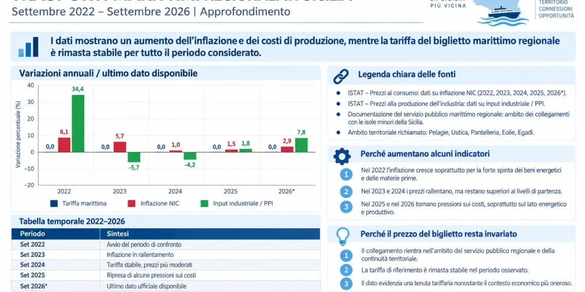 Trasporti in Sicilia. Aricò: “Le corse marittime regionali non subiranno aumenti”